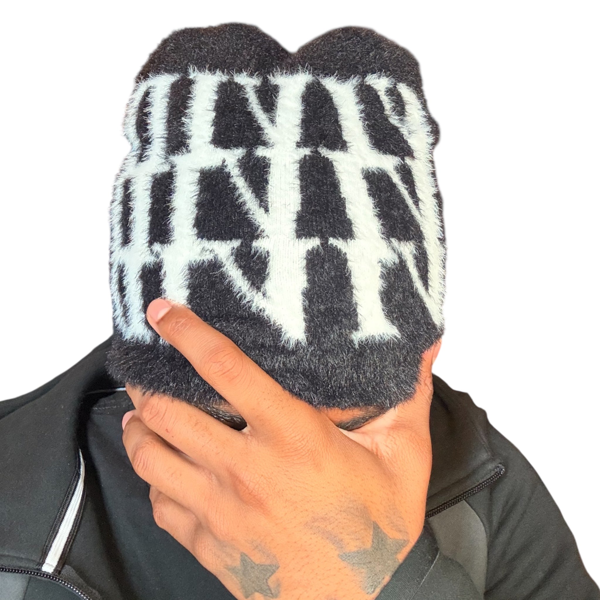 Fuzzy vivid beanie